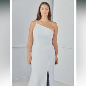 Amsale Sloan Bridesmaid Dress in Ice, Size 6